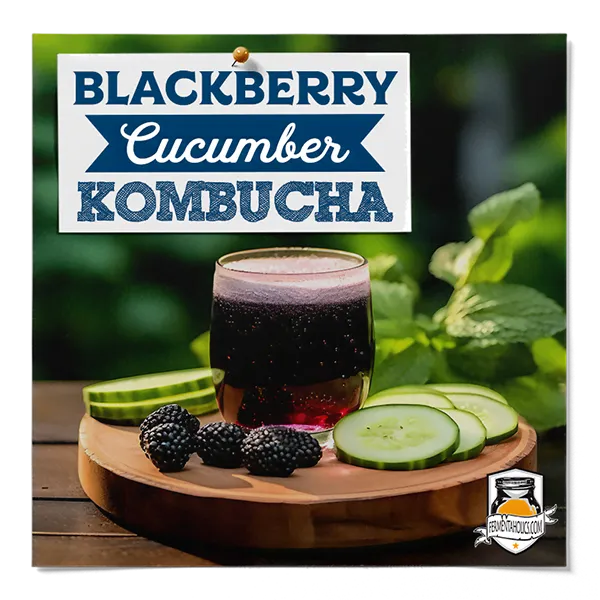 Blackberry Cucumber Kombucha