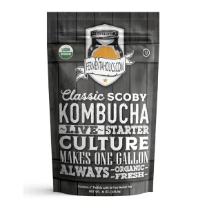 Fermentaholics Kombucha Scoby Live Starter Culture; Usda Certified Organic, Kosher, Non-Gmo, And Vegan.