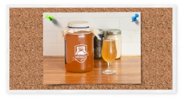 Gallon Glass Jar With Muslin Cloth And Rubber Bands