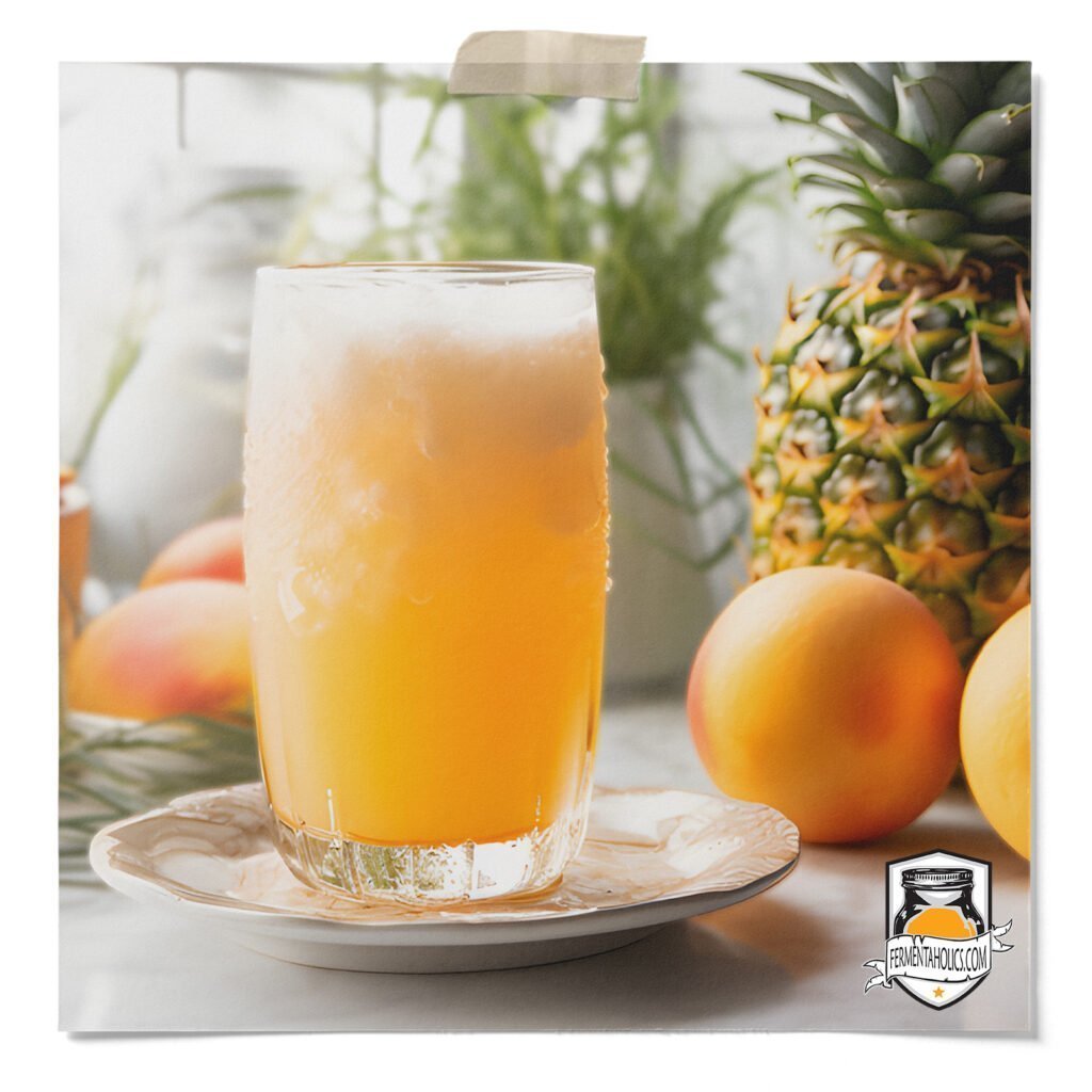 Pineapple Peach Kombucha