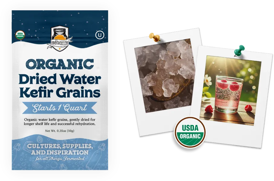 Dried Water Kefir Grains