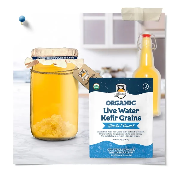 Live Organic Water Kefir Kit