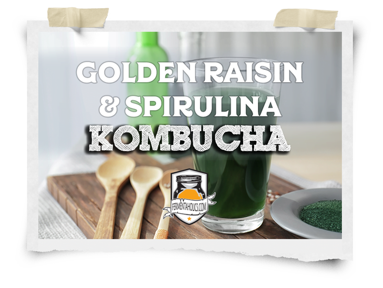 Golden Raisin Spirulina Kombucha Recipe