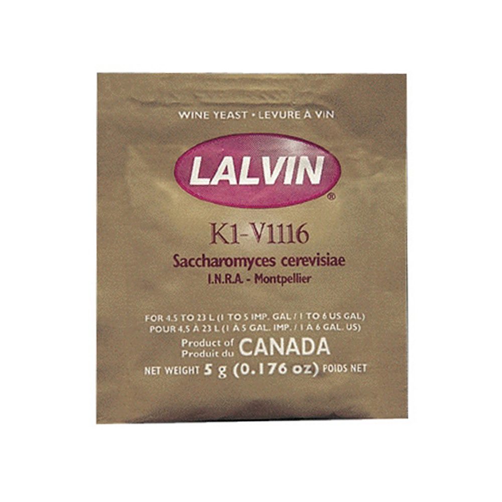 K1-V1116 Lalvin Active Freeze-Dried Wine Yeast
