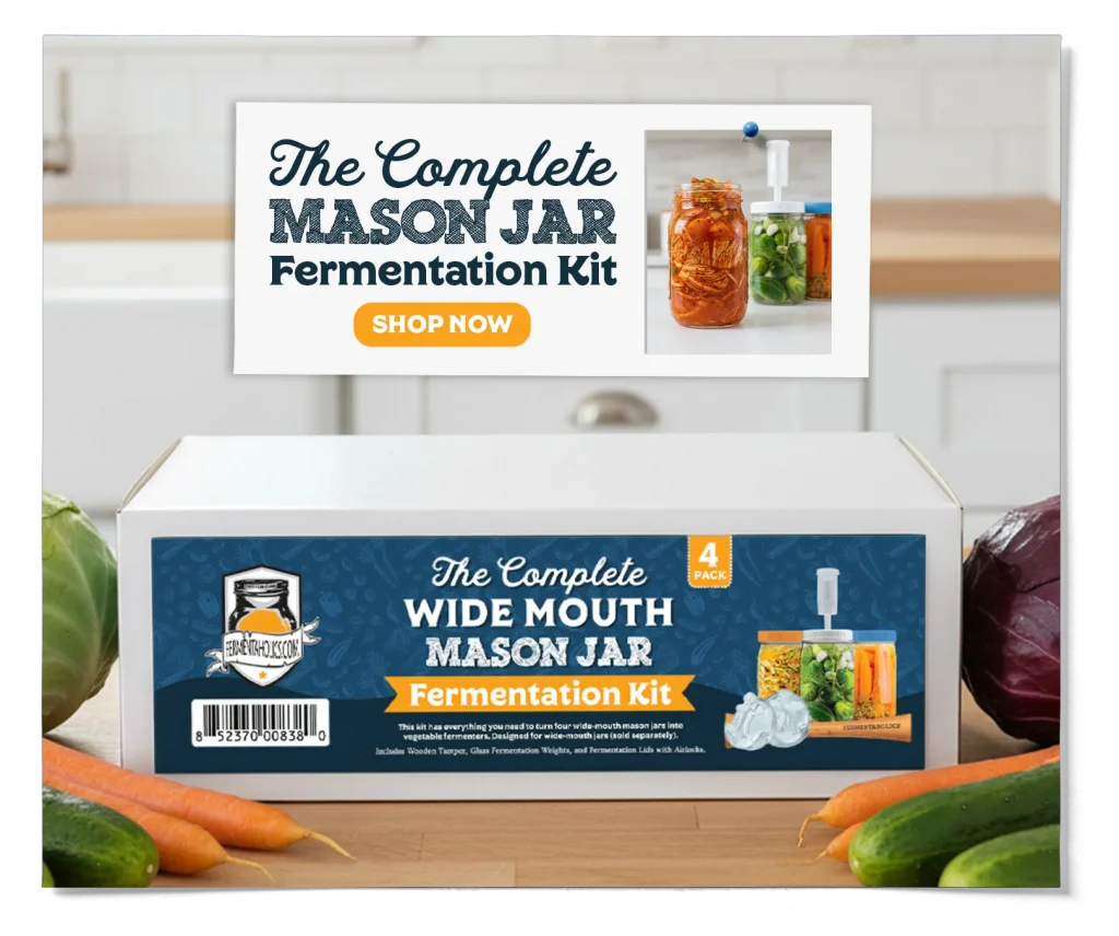The Complete Wide Mouth Mason Jar Fermentation Kit