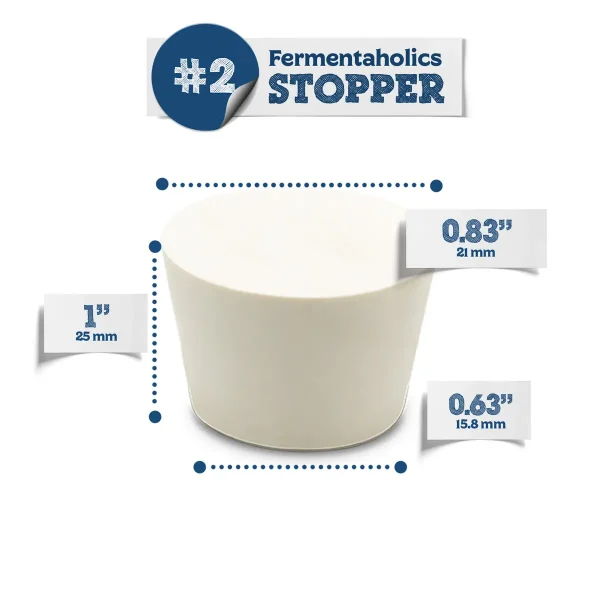 #2 Solid Rubber Stopper