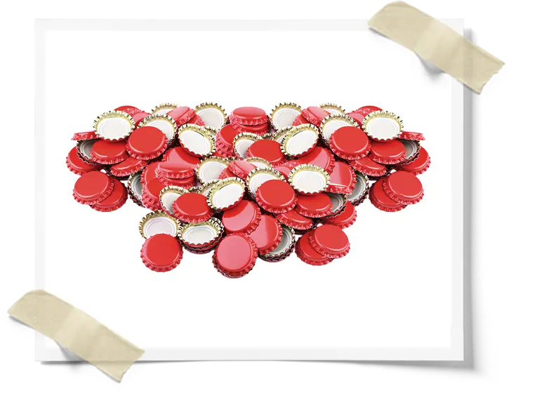 Red Beer Bottle Caps