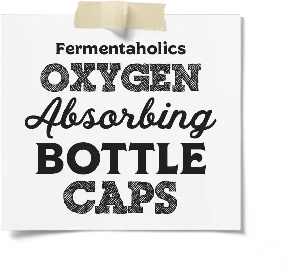 Oxygen Absorbing White Bottle Caps