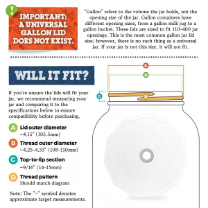 Gallon Jar Fermentation Lid