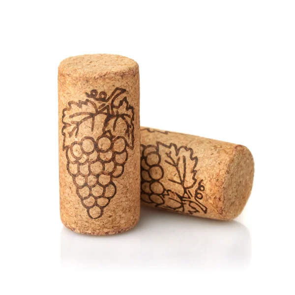 Straight Wine Cork - Grape Print