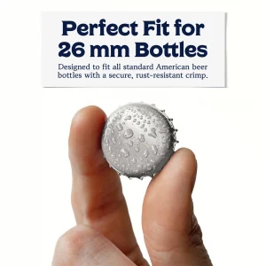 Silver Beer Bottle Caps