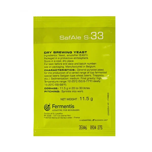 S-33 Dry Brewing Yeast
