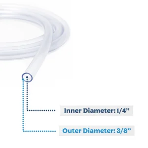 Clear Tubing, 1/4" ID x 3/8" OD - 5ft