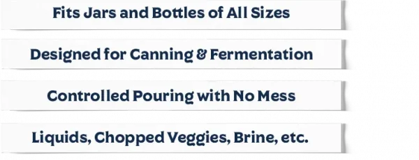 Wide Mouth Funnel For Canning