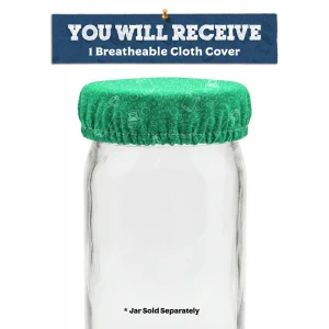 Green Breathable Mason Jar Cover