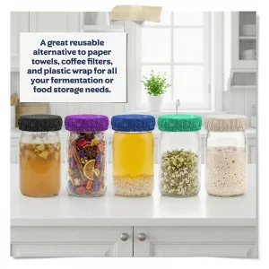 Green Breathable Mason Jar Cover