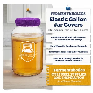 Purple Breathable Gallon Jar Cover