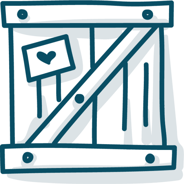 Shipping box clip art.