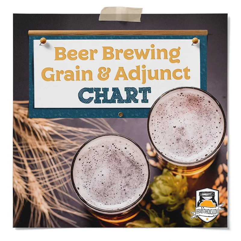 Beer Brewing Grain and Adjunct Chart